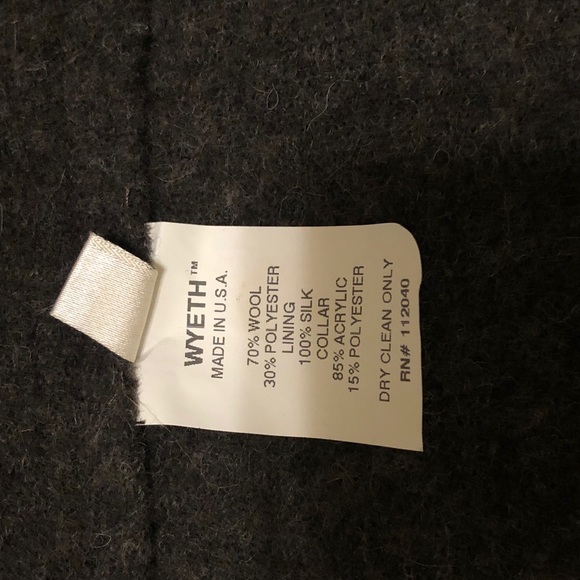 Wyeth by Todd Magill Gray Wool Coat Size S - Picture 6 of 11